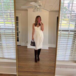 Zimmermann Cream Midi Dress silk